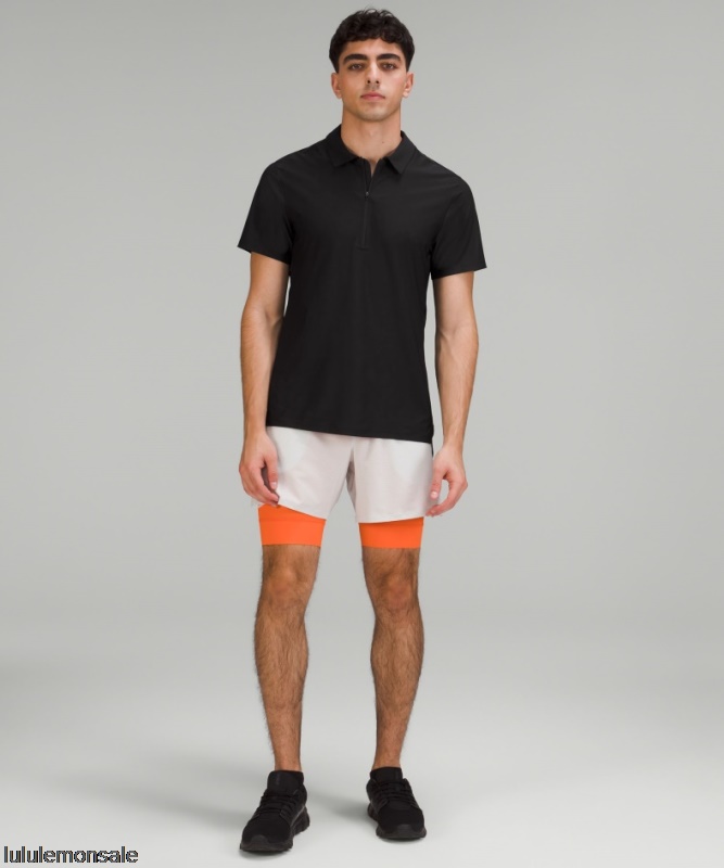 Lululemon Verkauf DELULU754 | Lululemon Deutschland Schwarz Belüftetes Tennispoloshirt Nur Online
